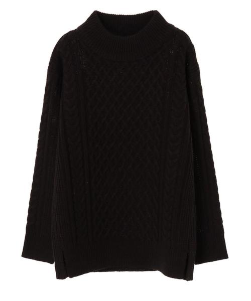 AMERICAN HOLIC（アメリカンホリック）の「ハイネックローゲージニットプルオーバー（ニット/セーター・レディース・ブラック/レッド/アイボリー/マスタード/モカ/グレー系その他・FREE）」の15枚目の写真