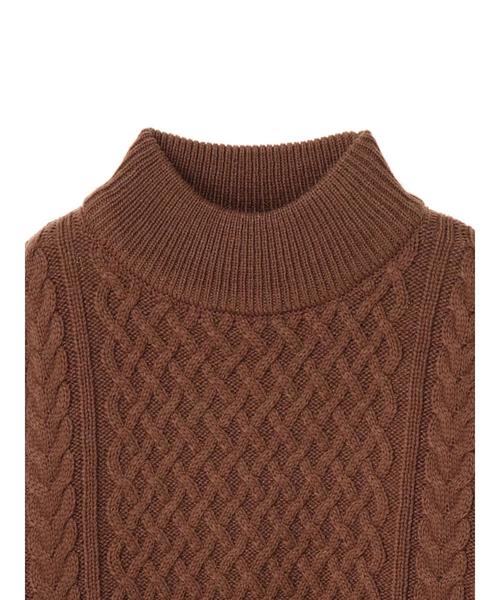 AMERICAN HOLIC（アメリカンホリック）の「ハイネックローゲージニットプルオーバー（ニット/セーター・レディース・ブラック/レッド/アイボリー/マスタード/モカ/グレー系その他・FREE）」の9枚目の写真