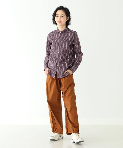 BEAMS BOY（ビームスボーイ）の「BEAMS BOY / 小紋 カッタウェイ シャツ（シャツ/ブラウス・レディース・ホワイト/ネイビー・ONE SIZE）」の11枚目の写真