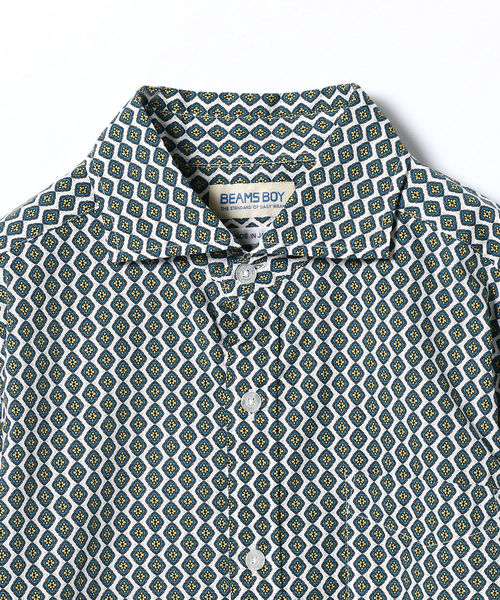 BEAMS BOY（ビームスボーイ）の「BEAMS BOY / 小紋 カッタウェイ シャツ（シャツ/ブラウス・レディース・ホワイト/ネイビー・ONE SIZE）」の7枚目の写真