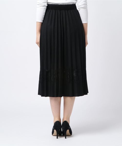 Cookie Chocolate(クッキーチョコレート)の「ベルト付きレース×プリーツスカート(スカート・レディース・ブラック/ブラウン系その他・FREE)」の7枚目の写真