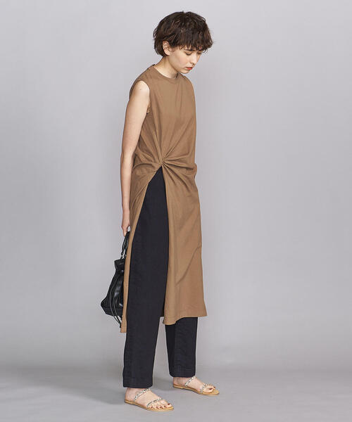 BEAUTY&YOUTH UNITED ARROWS(ビューティーアンドユースユナイテッドアローズ)の「BY∴ コットンツイスト スリットワンピースо(ワンピース・レディース・ダークグレー/イエロー/ホワイト/モカ・FREE)」の19枚目の写真