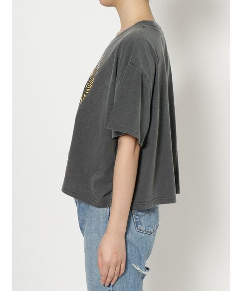 Ungrid（アングリッド）の「イーグルプリントショートTee（Tシャツ/カットソー・レディース・チャコールグレー/オフホワイト・FREE）」の11枚目の写真