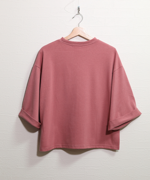 chuclla(チュクラ)の「【chuclla】サイドスリット カットソー chw714(Tシャツ/カットソー・レディース・ホワイト/ピンク/ダークグレー/キャメル・FREE)」の9枚目の写真