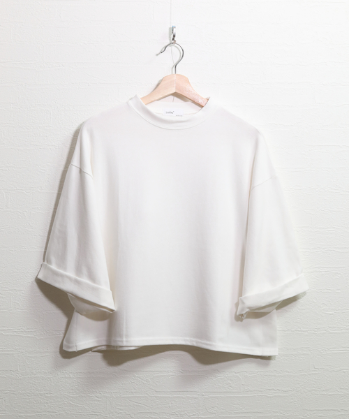 chuclla(チュクラ)の「【chuclla】サイドスリット カットソー chw714(Tシャツ/カットソー・レディース・ホワイト/ピンク/ダークグレー/キャメル・FREE)」の13枚目の写真