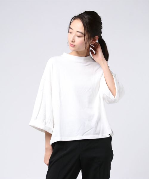 chuclla(チュクラ)の「【chuclla】サイドスリット カットソー chw714(Tシャツ/カットソー・レディース・ホワイト/ピンク/ダークグレー/キャメル・FREE)」の14枚目の写真