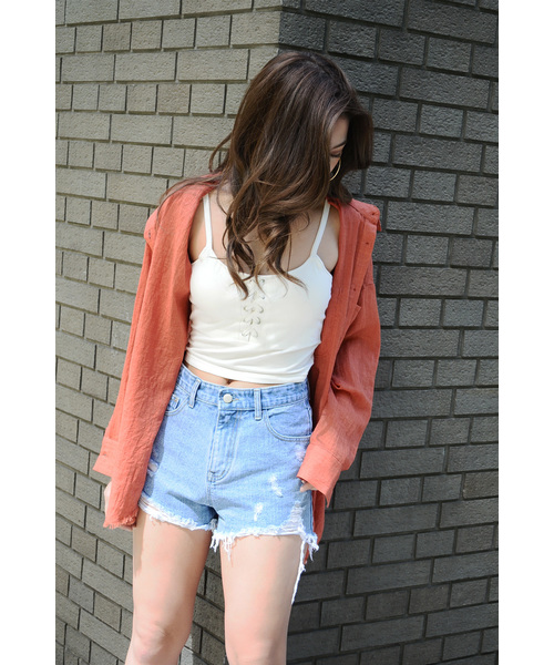 Egoist エゴイスト の Summerダメージデニムショートパンツ デニムパンツ Wear