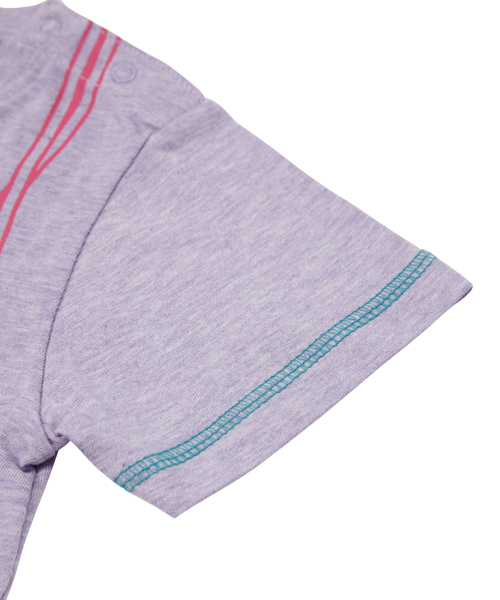X-girl Stages（エックスガールステージス）の「S/S TEE SNEAKERS(4T～7T)（Tシャツ/カットソー・キッズ・ブラック/アッシュグレー/パープル・5T/7T/6T/4T）」の4枚目の写真