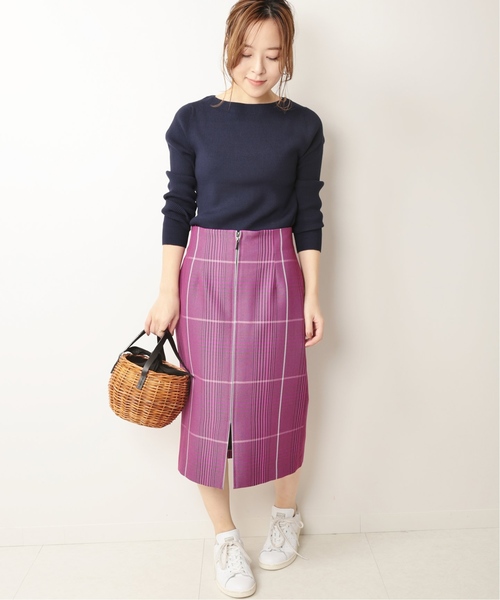 La TOTALITE(ラトータリテ)の「VISPOボートリブプルオーバー【手洗い可能】◆(ニット/セーター・レディース・パープル/ネイビー/ピンク系その他・FREE)」の9枚目の写真