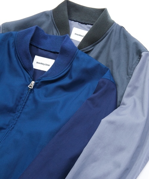 MONKEY TIME（モンキータイム）の「MT∴ コットン/ナイロン ジップ ブルゾン§（ブルゾン・メンズ・ダークグレー/ネイビー・MEDIUM/LARGE/X-LARGE/SMALL）」の9枚目の写真