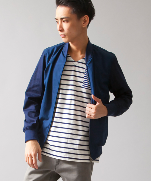 MONKEY TIME（モンキータイム）の「MT∴ コットン/ナイロン ジップ ブルゾン§（ブルゾン・メンズ・ダークグレー/ネイビー・MEDIUM/LARGE/X-LARGE/SMALL）」の17枚目の写真