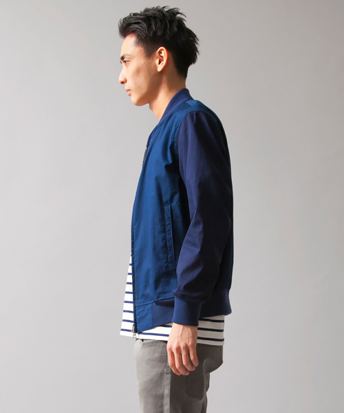 MONKEY TIME（モンキータイム）の「MT∴ コットン/ナイロン ジップ ブルゾン§（ブルゾン・メンズ・ダークグレー/ネイビー・MEDIUM/LARGE/X-LARGE/SMALL）」の18枚目の写真