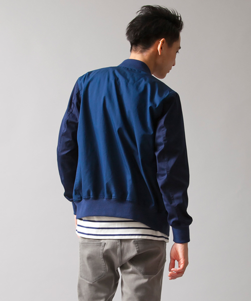 MONKEY TIME（モンキータイム）の「MT∴ コットン/ナイロン ジップ ブルゾン§（ブルゾン・メンズ・ダークグレー/ネイビー・MEDIUM/LARGE/X-LARGE/SMALL）」の10枚目の写真