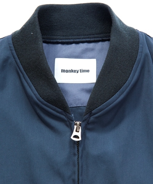 MONKEY TIME（モンキータイム）の「MT∴ コットン/ナイロン ジップ ブルゾン§（ブルゾン・メンズ・ダークグレー/ネイビー・MEDIUM/LARGE/X-LARGE/SMALL）」の14枚目の写真