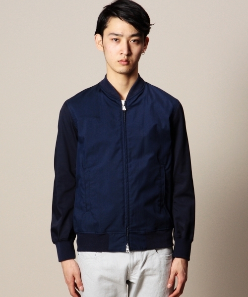 MONKEY TIME（モンキータイム）の「MT∴ コットン/ナイロン ジップ ブルゾン§（ブルゾン・メンズ・ダークグレー/ネイビー・MEDIUM/LARGE/X-LARGE/SMALL）」の3枚目の写真