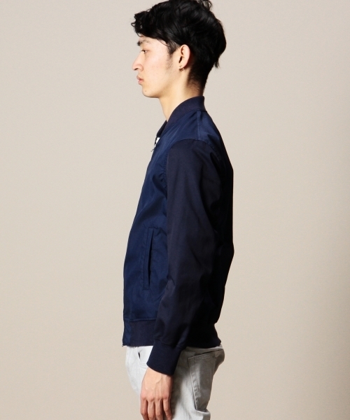 MONKEY TIME（モンキータイム）の「MT∴ コットン/ナイロン ジップ ブルゾン§（ブルゾン・メンズ・ダークグレー/ネイビー・MEDIUM/LARGE/X-LARGE/SMALL）」の4枚目の写真