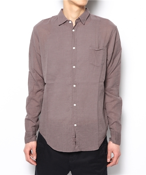 The SAZABY LEAGUE SELECT（ザサザビーリーグセレクト）の「【表示禁止＞要確認】Frank&Eileen LUKE/COTTON VOILE（シャツ/ブラウス・メンズ・チャコールグレー/ホワイト/アイボリー/ブラック・XX-SMALL/X-SMALL/SMALL/MEDIUM）」の3枚目の写真