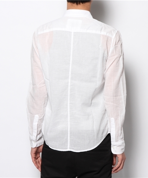 The SAZABY LEAGUE SELECT（ザサザビーリーグセレクト）の「【表示禁止＞要確認】Frank&Eileen LUKE/COTTON VOILE（シャツ/ブラウス・メンズ・チャコールグレー/ホワイト/アイボリー/ブラック・XX-SMALL/X-SMALL/SMALL/MEDIUM）」の8枚目の写真