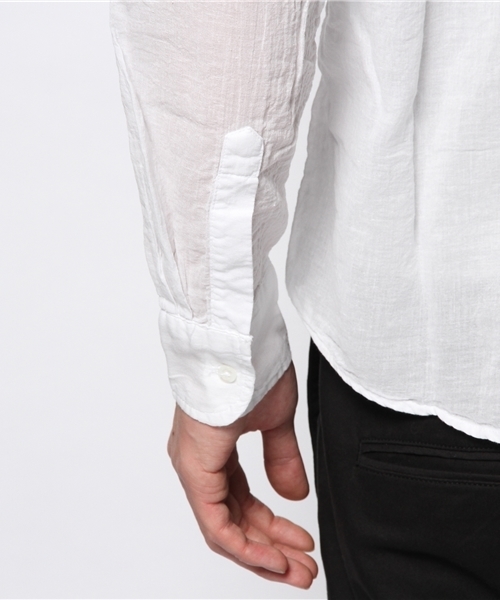 The SAZABY LEAGUE SELECT（ザサザビーリーグセレクト）の「【表示禁止＞要確認】Frank&Eileen LUKE/COTTON VOILE（シャツ/ブラウス・メンズ・チャコールグレー/ホワイト/アイボリー/ブラック・XX-SMALL/X-SMALL/SMALL/MEDIUM）」の10枚目の写真