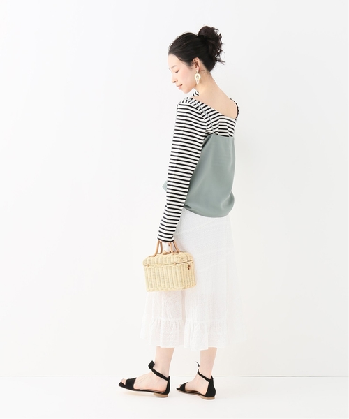 IENA LA BOUCLE(イエナラブークル)の「IENA LA BOUCLE シルクデシンキャミソール◆(キャミソール・レディース・ベージュ/グリーン・FREE)」の3枚目の写真