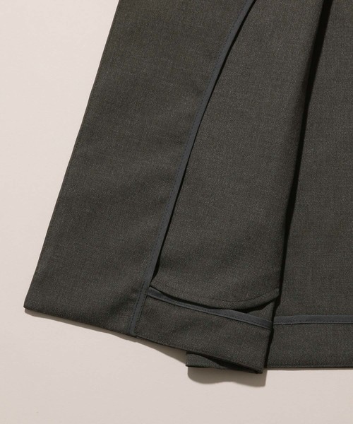 ADAM ET ROPE'（アダムエロペ）の「【CARREMAN】ルームジャケット（ノーカラージャケット・メンズ・ブラック/カーキ/ブラウン系その他・S/M/L）」の10枚目の写真