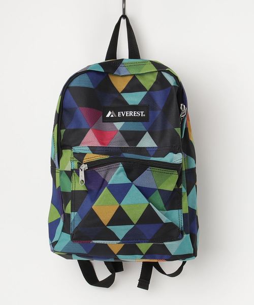 EVEREST(エベレスト)の「EVEREST Basic Pattern Back Pack(バックパック/リュック・レディース・その他/パープル/ネイビー/グレー/ピンク/ブルー/グリーン/その他1/その他2/ホワイト×ブラック/ブラック系その他/ダークブルー/ブルー系その他/パープル系その他/レッド系その他/ブルー系その他2/ブルー系その他3/パープル系その他2/レッド系その他2・FREE)」の4枚目の写真