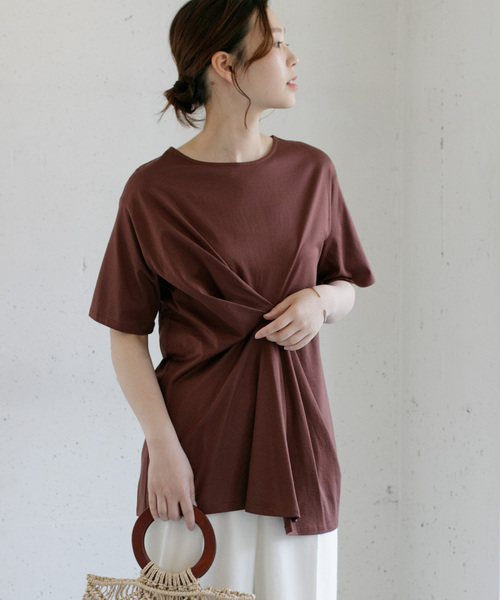 URBAN RESEARCH ROSSO WOMEN(アーバンリサーチ ロッソ)の「フロントタックアシメプルオーバー∴(Tシャツ/カットソー・レディース・チャコールグレー/ブラウン/グレー系その他・FREE)」の9枚目の写真