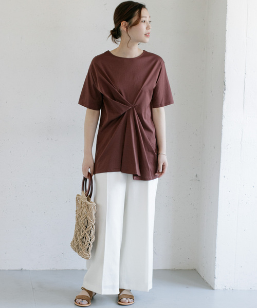 URBAN RESEARCH ROSSO WOMEN(アーバンリサーチ ロッソ)の「フロントタックアシメプルオーバー∴(Tシャツ/カットソー・レディース・チャコールグレー/ブラウン/グレー系その他・FREE)」の8枚目の写真