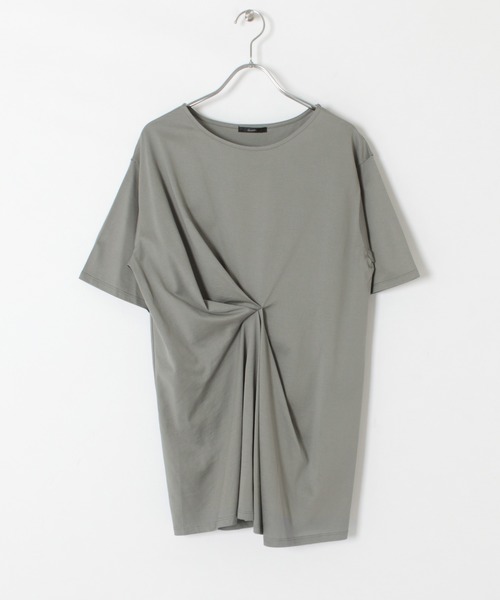 URBAN RESEARCH ROSSO WOMEN(アーバンリサーチ ロッソ)の「フロントタックアシメプルオーバー∴(Tシャツ/カットソー・レディース・チャコールグレー/ブラウン/グレー系その他・FREE)」の1枚目の写真