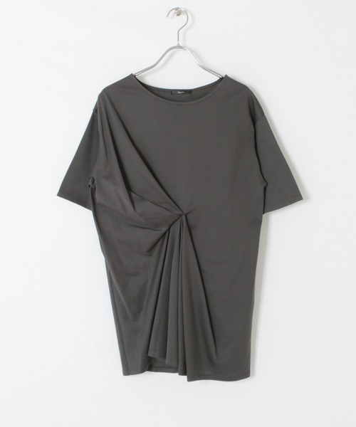 URBAN RESEARCH ROSSO WOMEN(アーバンリサーチ ロッソ)の「フロントタックアシメプルオーバー∴(Tシャツ/カットソー・レディース・チャコールグレー/ブラウン/グレー系その他・FREE)」の5枚目の写真
