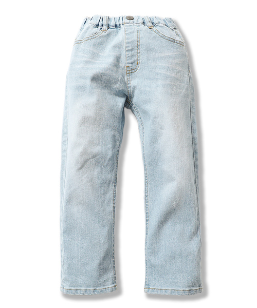 devirock(デビロック)の「ハイウエストストレートデニム(デニムパンツ・キッズ・ワンウォッシュ/ブルー系その他/サックスブルー/ネイビー・140cm/150cm/160cm/110cm/100cm/120cm/130cm)」の12枚目の写真