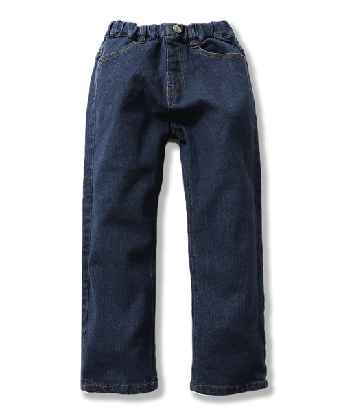 devirock(デビロック)の「ハイウエストストレートデニム(デニムパンツ・キッズ・ワンウォッシュ/ブルー系その他/サックスブルー/ネイビー・140cm/150cm/160cm/110cm/100cm/120cm/130cm)」の11枚目の写真