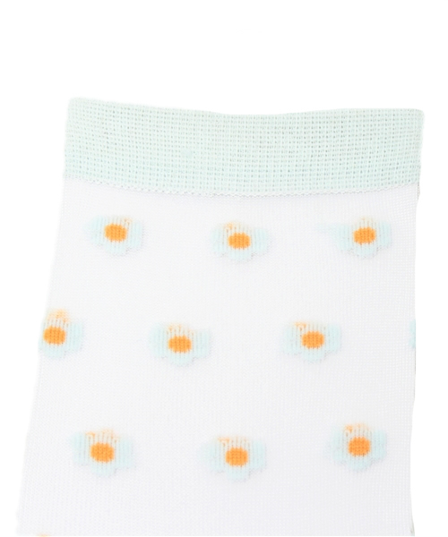 WEGO（ウィゴー）の「WEGO/フラワーシースルーソックス（ソックス/靴下・レディース・ホワイト/サックスブルー/ピンク・FREE）」の4枚目の写真