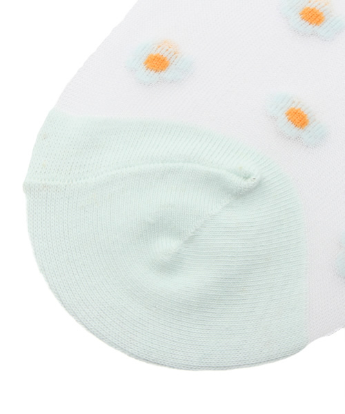 WEGO（ウィゴー）の「WEGO/フラワーシースルーソックス（ソックス/靴下・レディース・ホワイト/サックスブルー/ピンク・FREE）」の5枚目の写真