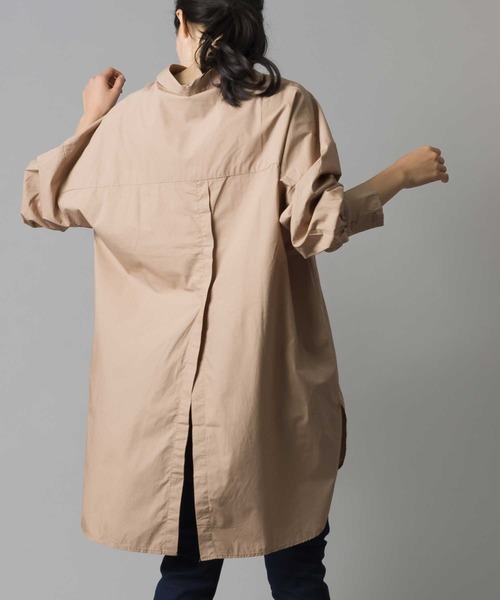 marle(マルレ)の「製品洗い コットンビッグシルエットシャツ(シャツ/ブラウス・レディース・ホワイト/ブラック/ベージュ/カーキ・FREE)」の1枚目の写真