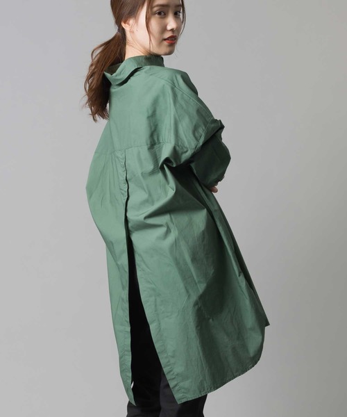 marle(マルレ)の「製品洗い コットンビッグシルエットシャツ(シャツ/ブラウス・レディース・ホワイト/ブラック/ベージュ/カーキ・FREE)」の4枚目の写真