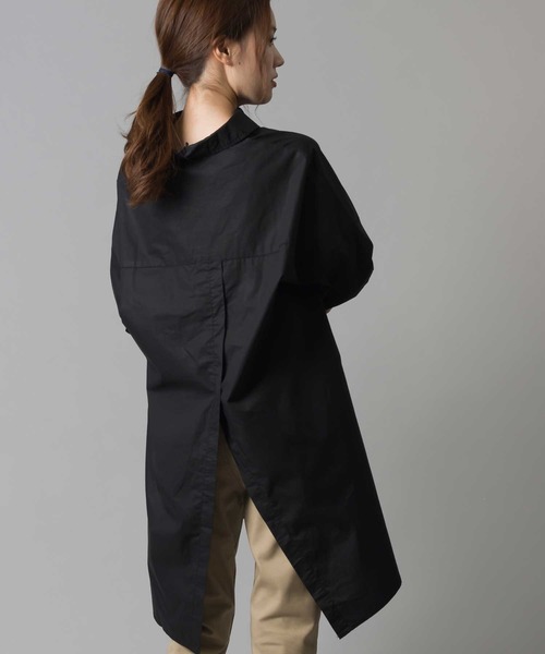 marle(マルレ)の「製品洗い コットンビッグシルエットシャツ(シャツ/ブラウス・レディース・ホワイト/ブラック/ベージュ/カーキ・FREE)」の3枚目の写真