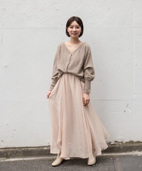 flower（フラワー）の「フラッフニットカーディガン（カーディガン/ボレロ・レディース・ブラック/ベージュ/ピンク・FREE）」の13枚目の写真