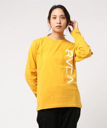 RVCA レディース LINE RVCA LS TEE ロングスリーブTシャツ/ルーカ ロンT ビッグロゴ
