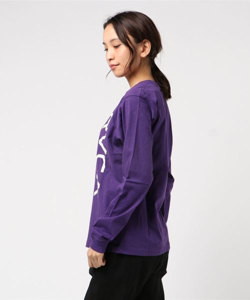 RVCA(ルーカ)の「RVCA レディース LINE RVCA LS TEE ロングスリーブTシャツ/ルーカ ロンT ビッグロゴ(Tシャツ/カットソー・レディース・ブラック/モスグリーン/マスタード/パープル/ホワイト・X-SMALL/SMALL)」の7枚目の写真