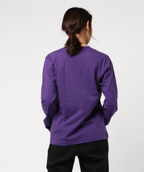 RVCA(ルーカ)の「RVCA レディース LINE RVCA LS TEE ロングスリーブTシャツ/ルーカ ロンT ビッグロゴ(Tシャツ/カットソー・レディース・ブラック/モスグリーン/マスタード/パープル/ホワイト・X-SMALL/SMALL)」の6枚目の写真