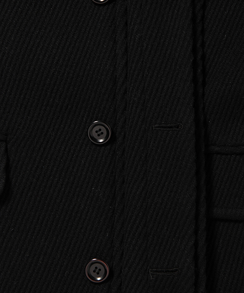 BEAMS(ビームス)の「VAPORIZE / コクーン コート(ステンカラーコート・メンズ・ブラック/チャコールグレー・MEDIUM/SMALL/LARGE)」の13枚目の写真