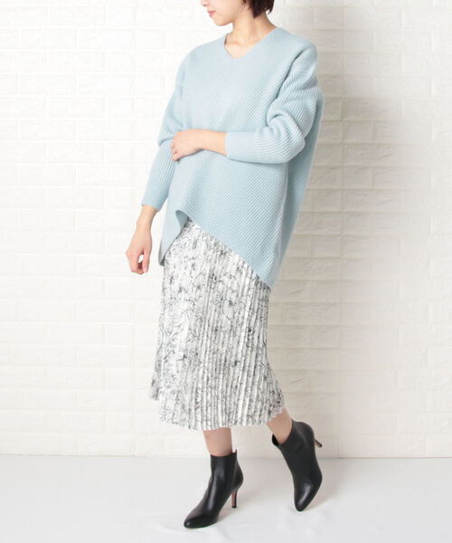 NOLLEY'S Sophi（ノーリーズソフィ）の「7G両畦Vネックプルオーバー