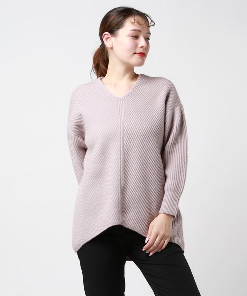 NOLLEY'S Sophi（ノーリーズソフィ）の「7G両畦Vネックプルオーバー