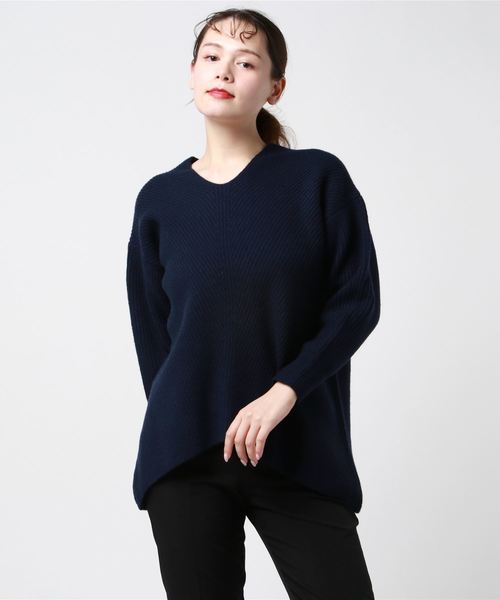 NOLLEY'S Sophi（ノーリーズソフィ）の「7G両畦Vネックプルオーバー