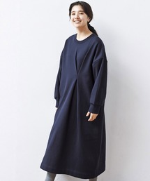 【佐藤かなさんプロデュース】 アヴェクモワ スウェットワンピース〈ネイビー〉
