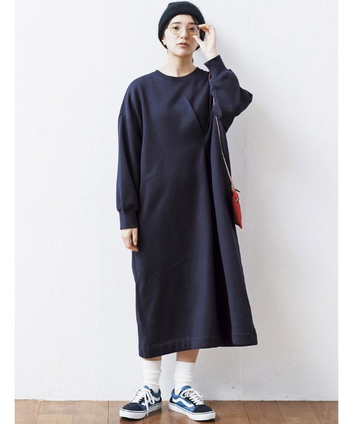 avecmoi(アヴェクモワ)の「【佐藤かなさんプロデュース】 アヴェクモワ スウェットワンピース〈ネイビー〉(ワンピース・レディース・ネイビー・2/1)」の10枚目の写真