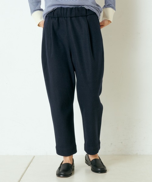 PUAL CE CIN(ピュアルセシン)の「タックテーパードパンツ(その他パンツ・レディース・チャコールグレー/ベージュ/ネイビー/カーキ・FREE)」の4枚目の写真