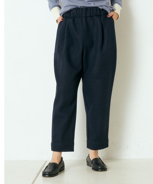 PUAL CE CIN(ピュアルセシン)の「タックテーパードパンツ(その他パンツ・レディース・チャコールグレー/ベージュ/ネイビー/カーキ・FREE)」の12枚目の写真