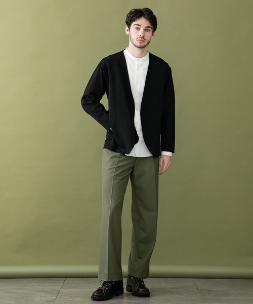 UNITED TOKYO（ユナイテッドトウキョウ）の「ストレッチツイル　ワイドPT（スラックス・メンズ・カーキ/ネイビー/グレー・1/2/3）」の9枚目の写真